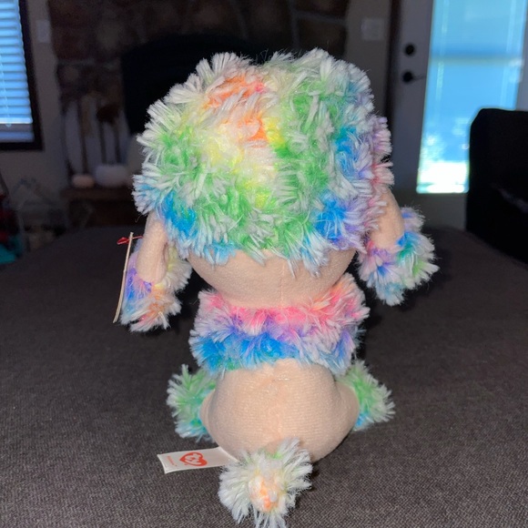 🌈Rainbow Poodle Beanie Boo🌈 - Picture 2 of 5